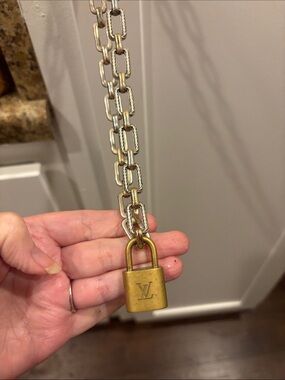 Louis Vuitton Padlock free necklace, no key,hurry